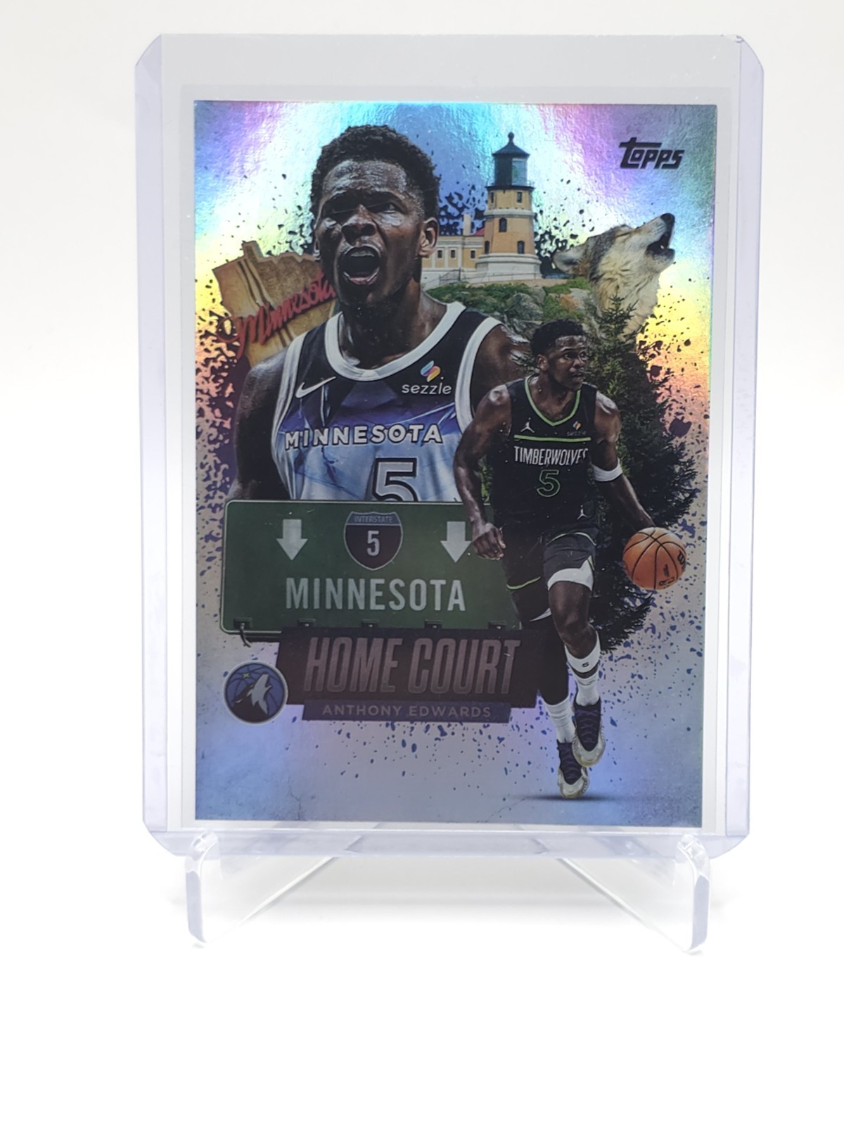 2025-26 Topps Basketball Anthony Edwards Home Court SSP #HCA-3 Timberwolves