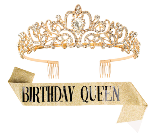 Birthday tiara, Birthday sash, Birthday party, Birthday Queen, Birthday gifts - Picture 2 of 5