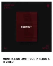 monsta x NO LIMIT concert kit sell sealed