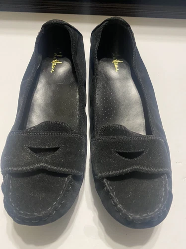 NEW Cole Haan Air Candice Moc In Black Suede