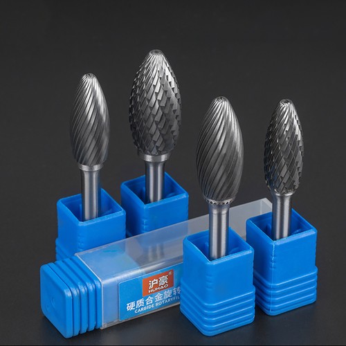 Metal Carbide Rotary File Milling Cutter Burr Grinding 6mm Shank Drill Bit Tool - Picture 3 of 18