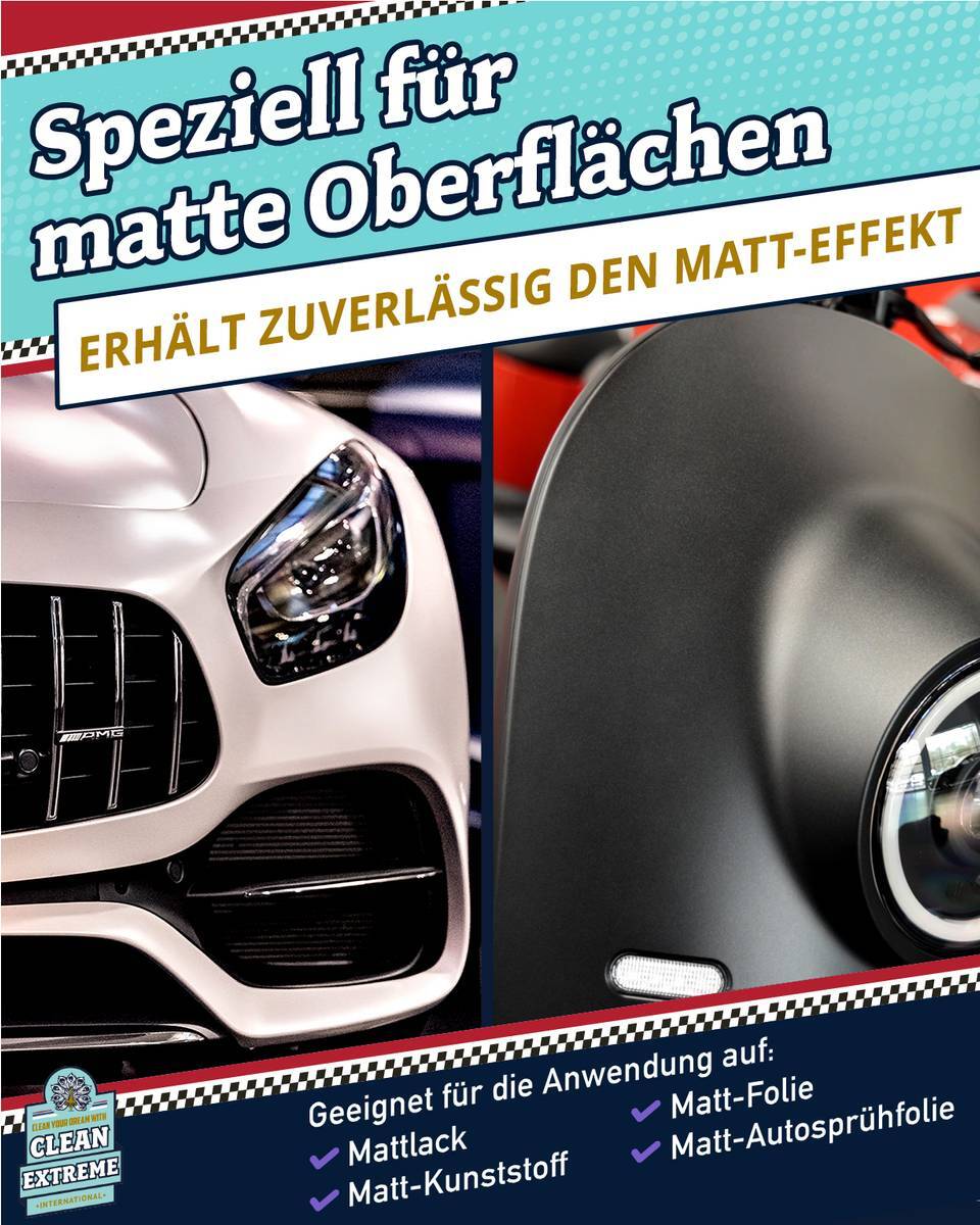CLEANEXTREME Matt Lack Pflege Folie Lack mit Versiegelung Detailer 2,3 Liter