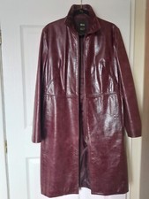 Mng Mango Leather Women's Coat Uk M