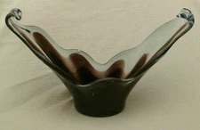 Large Winged Art Glass Bowl or Bowl - Murano (?)