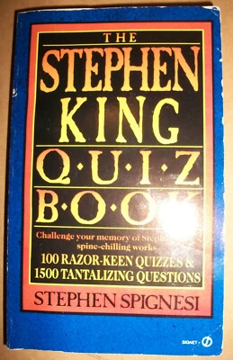 Stephen King Quiz Book Stephen Spignesi PB Signet AE6893 paperback 3rd 1990 VG
