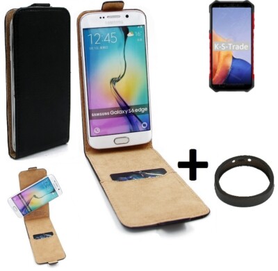 360° Schutz Hülle für Ulefone Armor X9 + Bumper Flip Case Universal schwarz K