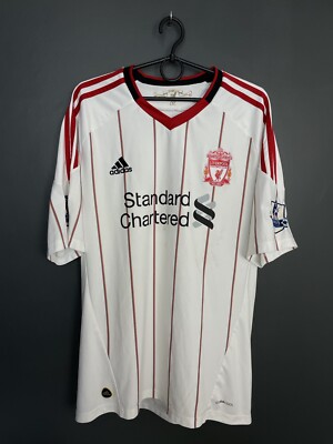 LIVERPOOL 2010/2011 AWAY FOOTBALL SHIRT #10 JOE COLE ADIDAS