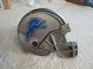 NEW DETROIT LIONS NFL HELMET LOGO METAL PLASTIC TRUCK TRAILER HITCH COVER 2"