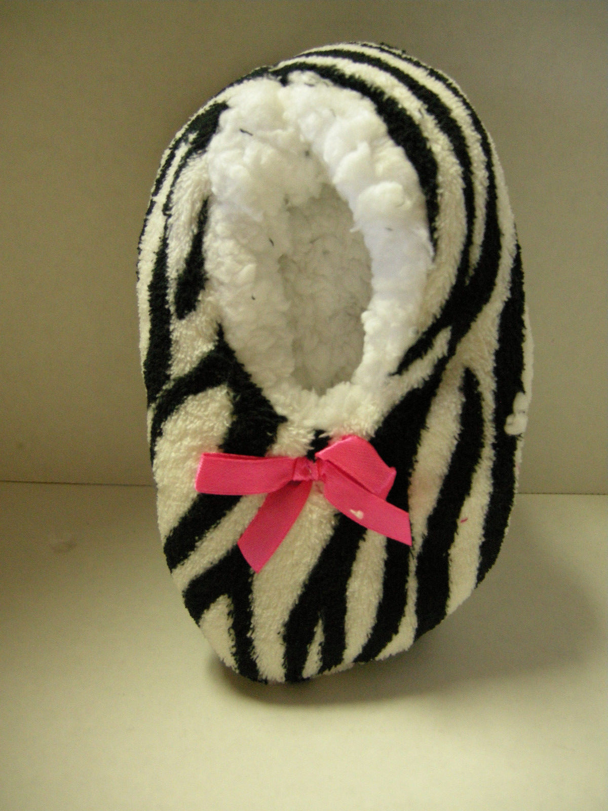 PANTOFOLA D’ORO Pantofole Ragazze Antiscivolo By GMI Small (Scarpe 6 10 1 2) Stampa Zebra Nuove