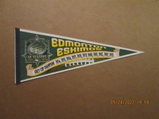 CFL Edmonton Eskimos Vintage 1949 1998 50 Seasons Team Logo Football Pennant