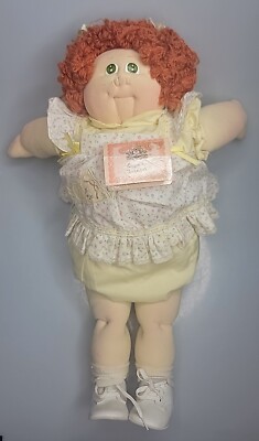 Soft Sculpture Cabbage Patch Kids Doll Sophia Blenda Green Eyes Red Curly CPK