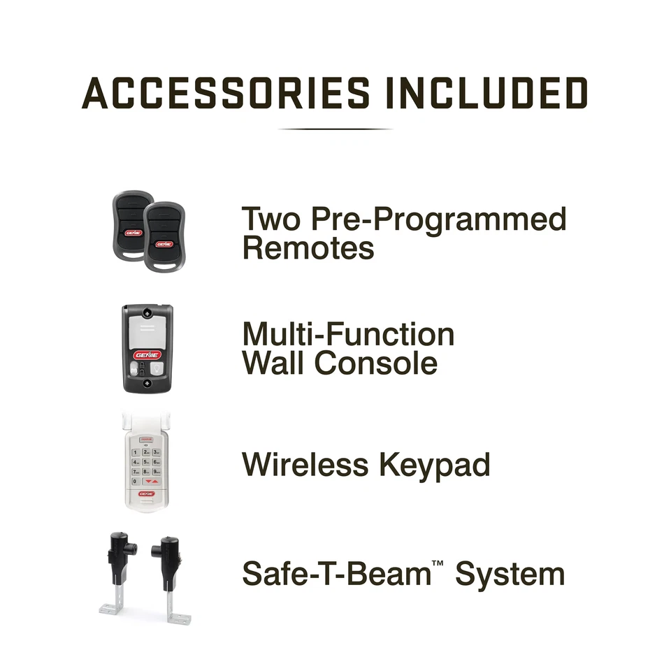 Genie ChainMax® 1000 Garage Door Opener Durable Chain Drive ¾ HPc Model 3022-TKH - Image 3 of 4