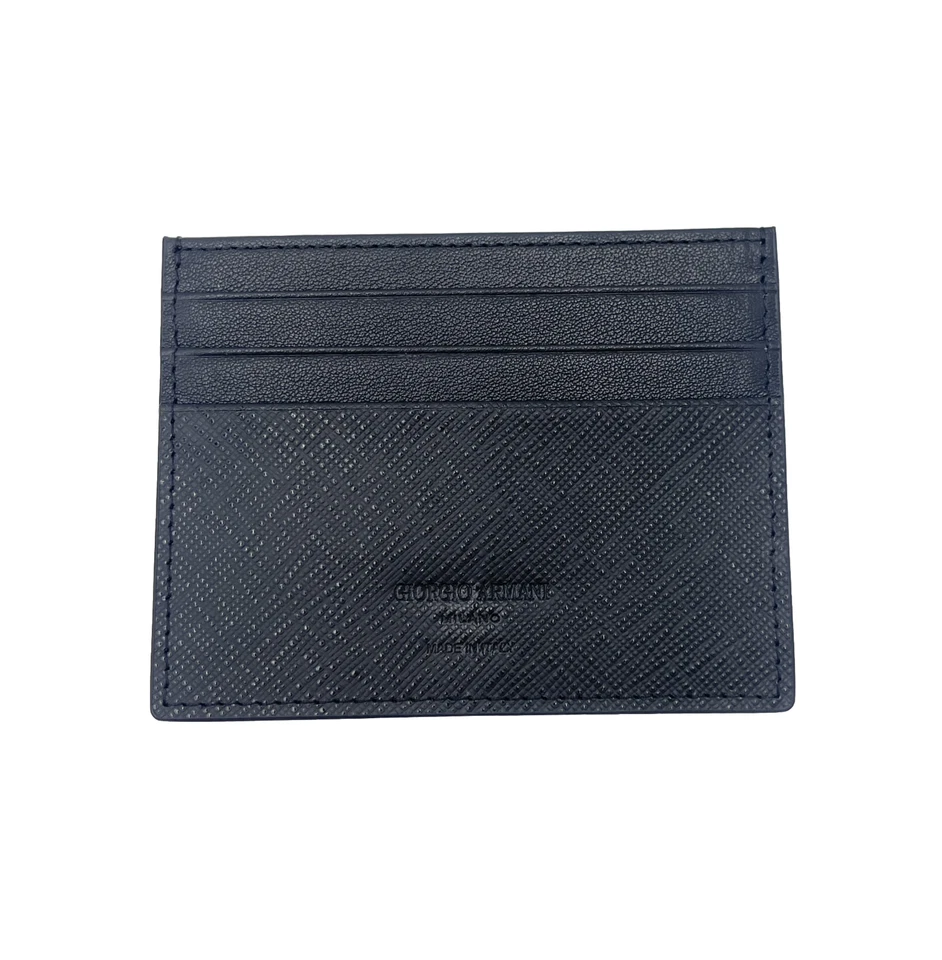 Giorgio Armani 皮革卡夹黑色全新带盒! — 第 3/4 张图片