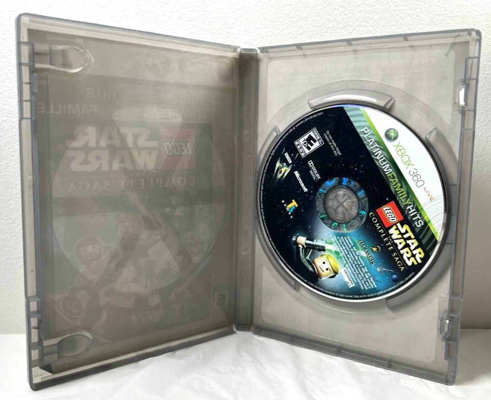 LEGO Star Wars - The Complete Saga (Microsoft Xbox 360, 2007) No Manual Tested - Image 3 of 3