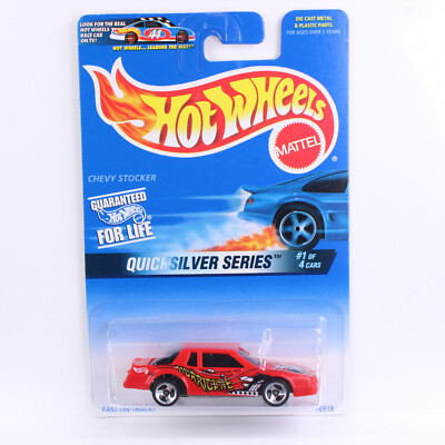 Hot Wheels 1997 - BLUE CARD COLLECTOR - CHEVY STOCKER  - QUICKSILVER SERIE