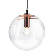 Image of Glass Pendant Light Kitchen Clear Lamp Shade Modern Ceiling Lighting Kitchen