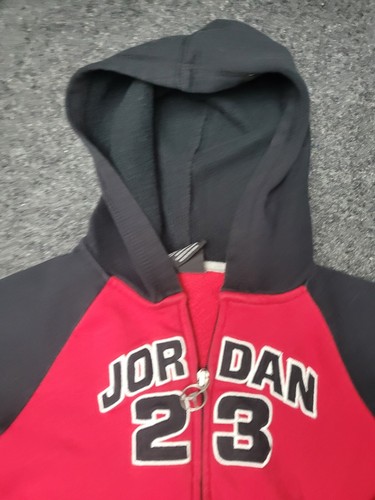 Jordan Jacket Toddler 4T Red Black 23 Full Zip Streetwear Kids Sweatshirt Hooded - Picture 3 of 9
