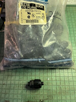 Alpha SLC1/4 1/4'' Straight Liquid Tight Connector, 8 piece package,
