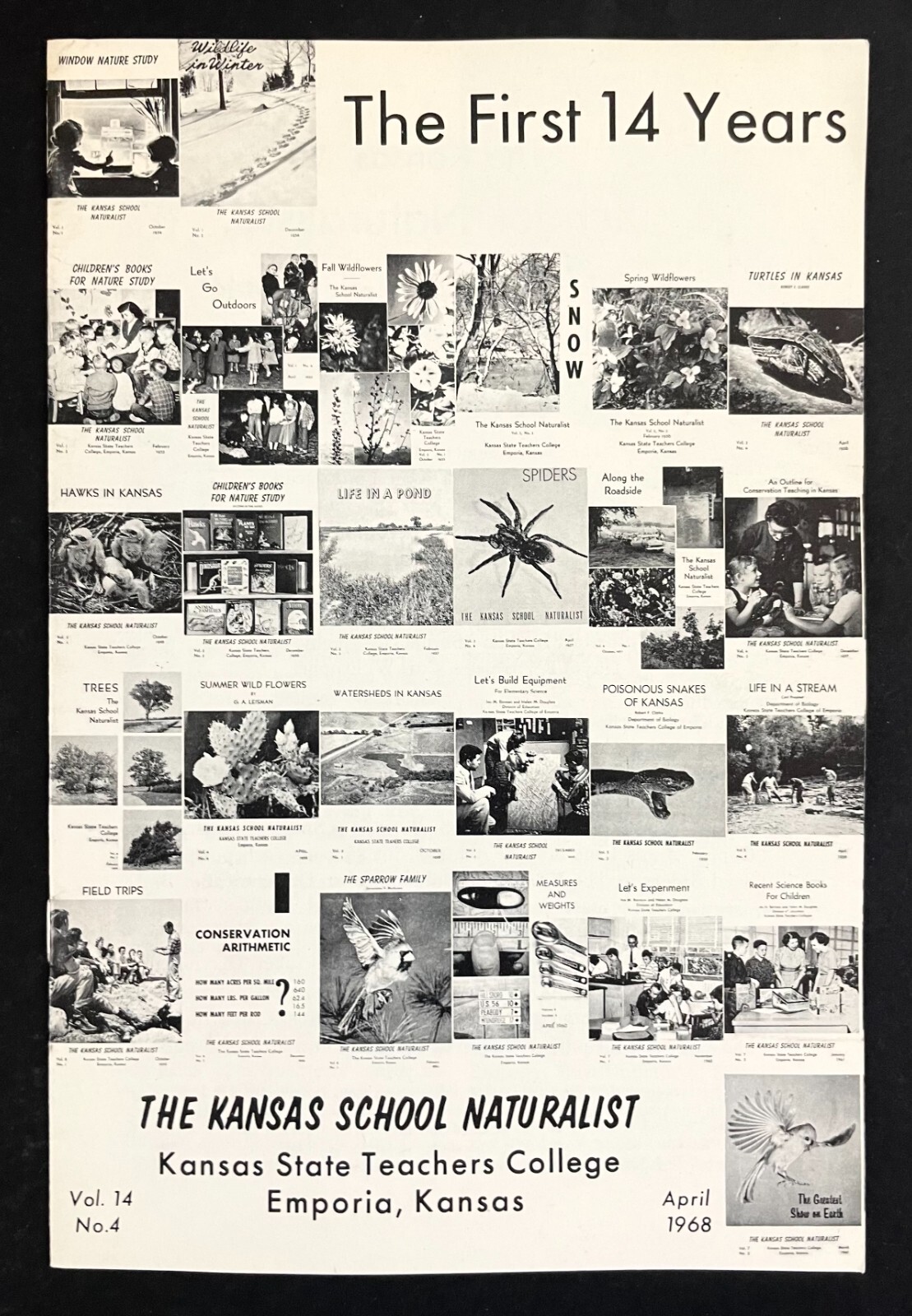 1968 First 14 Years Kansas School Naturalist Vintage Emporia Science Booklet