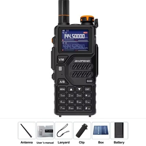 Baofeng K5PLUS 10W AM FM UHF VHF Wielopasmowe amatorskie radio NOAA BF-K5PLUS - Zdjęcie 6 z 10