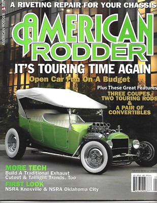 SEPTEMBER 2007 AMERICAN RODDER MAGAZINE MODEL A COUPE CHASSIS REPAIR NSRA TECH