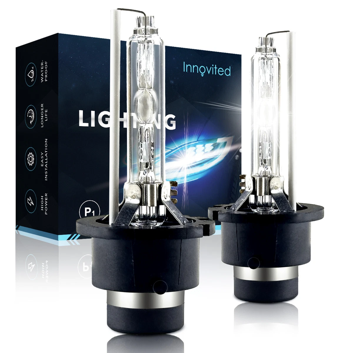 Kit De 4 Bombillas HID/LED Para Infiniti FX35 2006-2011 – 2 Para Faros (alta/baja) D2S + 2 Para Antinieblas H11, 6000K