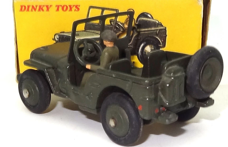 DINKY FRENCH NO. 816 - U.S. ARMY JEEP HOTCHKISS - WILLYS  - MINT BOXED CT* - Image 4 of 4