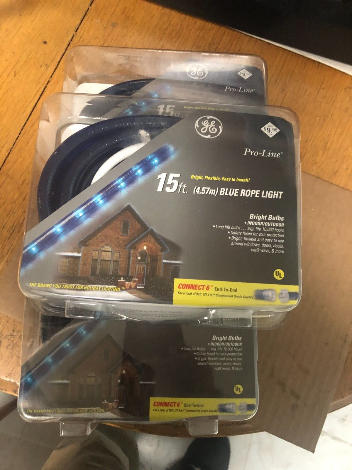 GE Pro Line 15 ft Clear Rope Light ~ Lot Of 3 (45 ft Total) ~ Indoor ...