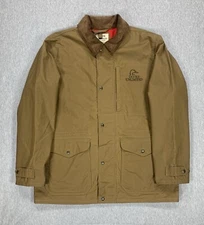 Filson Ducks Unlimited Cover Cloth Mile Marker Coat Dark Rugged Tan Men 2XL $395