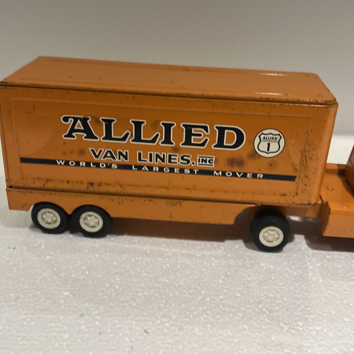 Vintage TONKA Allied Van Lines Moving Truck Tractor Trailer Semi