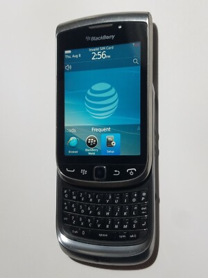 Rare At&t Prepaid Cricket Wireless H20 Blackberry Messenger Torch 9810 4G Phone