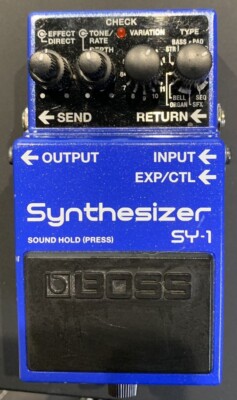 Boss SY-1 Synthesizer Gitarren-Effekt-Pedal funktionsfähig