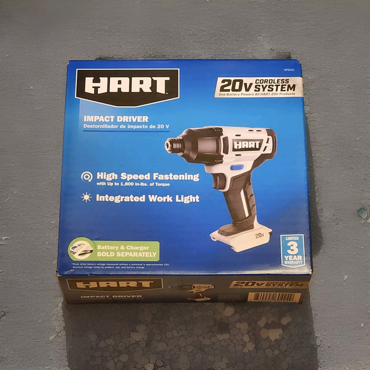 Hart HPID02 20-Volt Cordless Impact Driver (Tool Only) New !!!