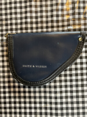 NICE  ORIGINAL VINTAGE S&W SMITH WESSON BLUE SOFT CASE RUG POUCH