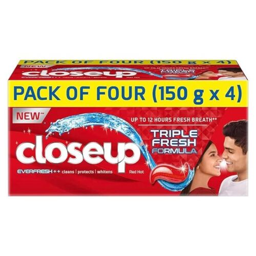 Close Up Everfresh+ Anti-Germ Toothpaste, Fresh Breath  ( 150g Pack OF4) - Picture 1 of 6