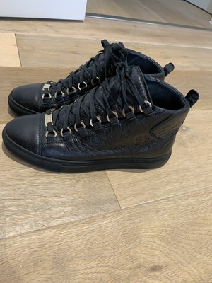 ladies black balenciaga trainers