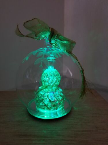 Lenox Wonder Ball Schneemann Farbwechsel beleuchtetes Ornament 4,75" getestet - Bild 4 von 6