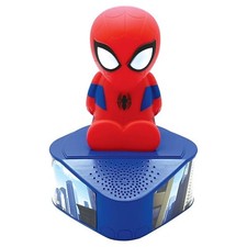 Image of Lexibook Bluetooth Speaker with Spider-Man Luminous Figurine Red & Blue- BTD80SP