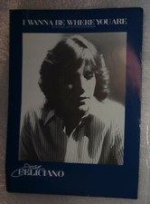 Jos  Feliciano - I wanna be where you are - original sheet music, 1972