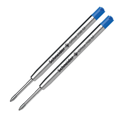 2x Schneider Kugelschreibermine Großraummine Office 708 G2 Strichstärke M blau