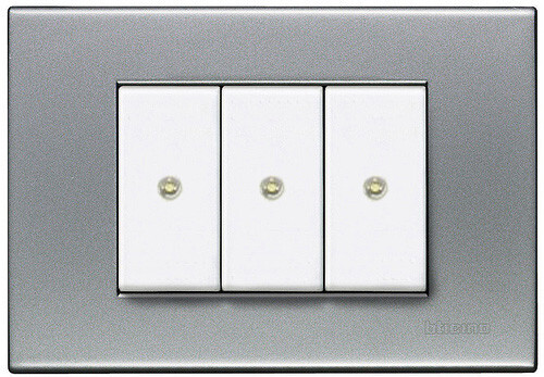 Lampada segnapasso crepuscola luce 1 Led incasso Bticino Living International - Foto 4 di 5