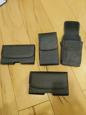 iphone  apple blackberry motorolla cell phone case leather belt clip lot of 4