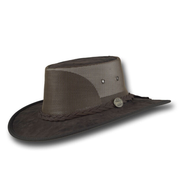 Barmah Foldaway Oiled Cooler Cowhide Leather Hat