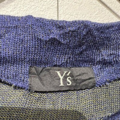 Y's Yohji Yamamoto Knitted Sweater Wool Deformed Cut-Off Flower