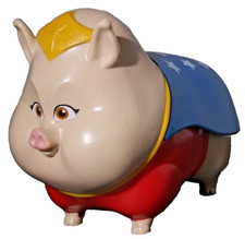 Wonder Pets PB Pig Wonder Woman Sidekick Blue Cape Pig Figure DC League