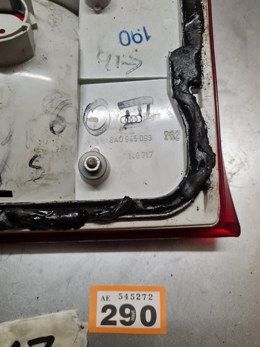 AUDI 80 90 S2 B4 SALOON PASSENGER SIDE REAR LIGHT P/S N/S 1991-1996 #5EBOX13290 - Picture 7 of 7