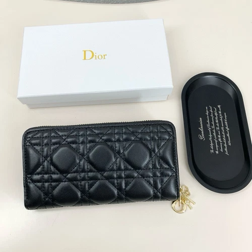 Portefeuille long Dior Classic simple fermeture éclair