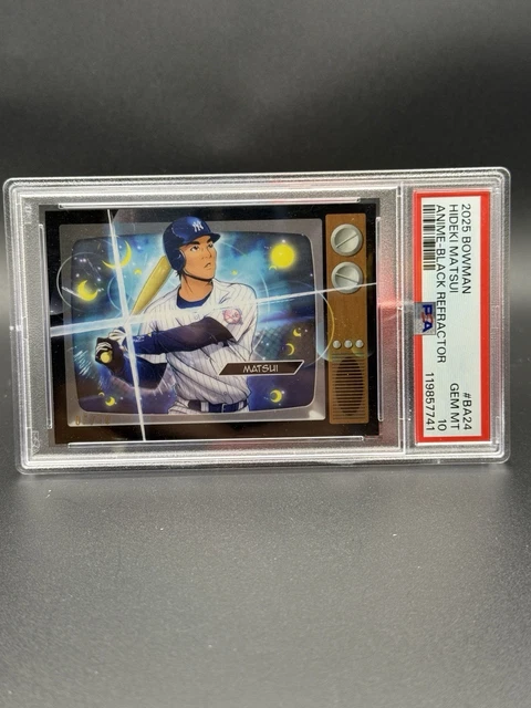 2025 Bowman Anime Hideki Matsui Black 7/10 PSA 10 Yankees Pop 1