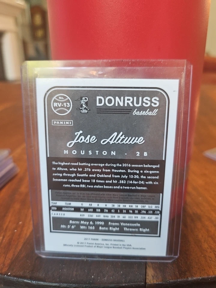 Panini Donruss 2017 - Retro 1983 Jose Altuve #RV-13 Pink Border/25 Foto 2 de 3