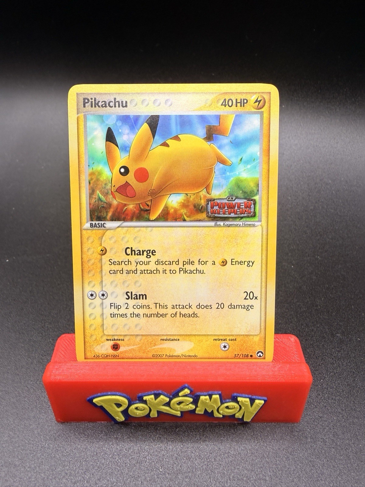 Pikachu #57/108 EX Power Keepers Stamped Holo 2007 Pokémon Card NM